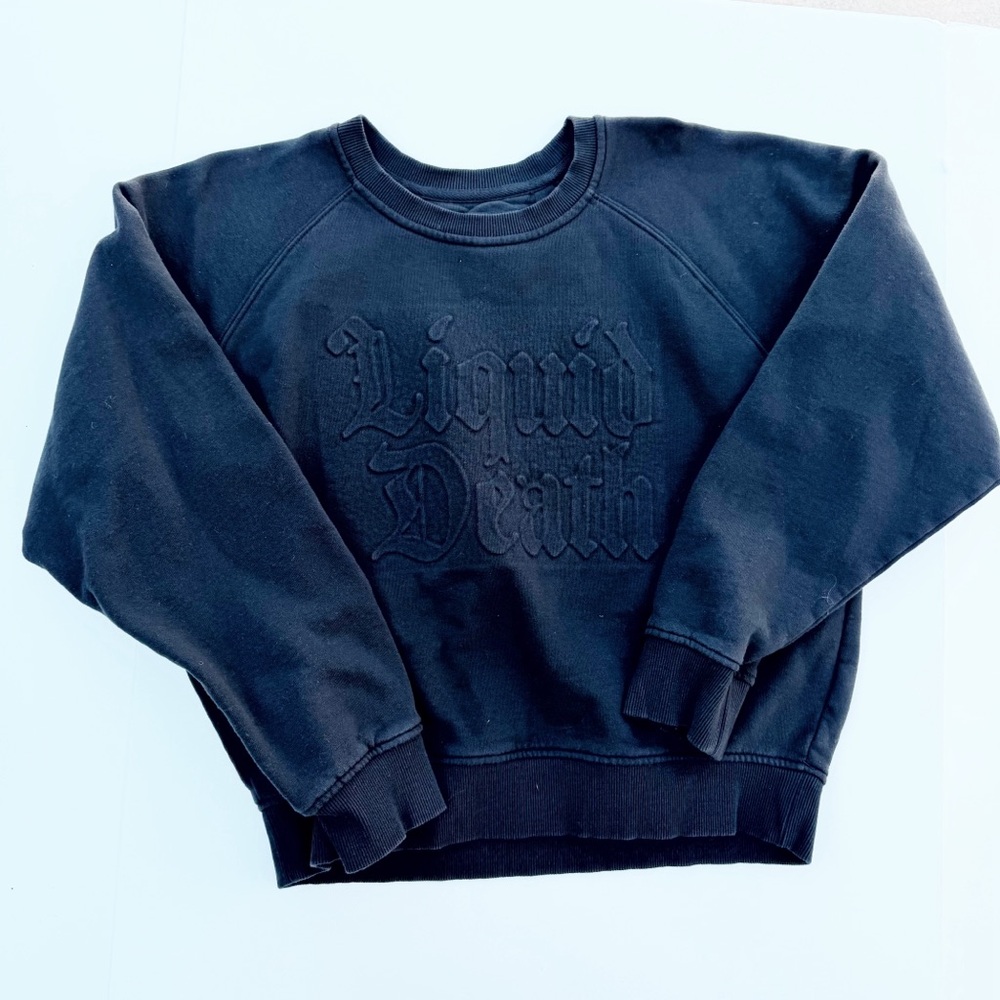 Liquid Death Black Women's Crew Neck Sweater